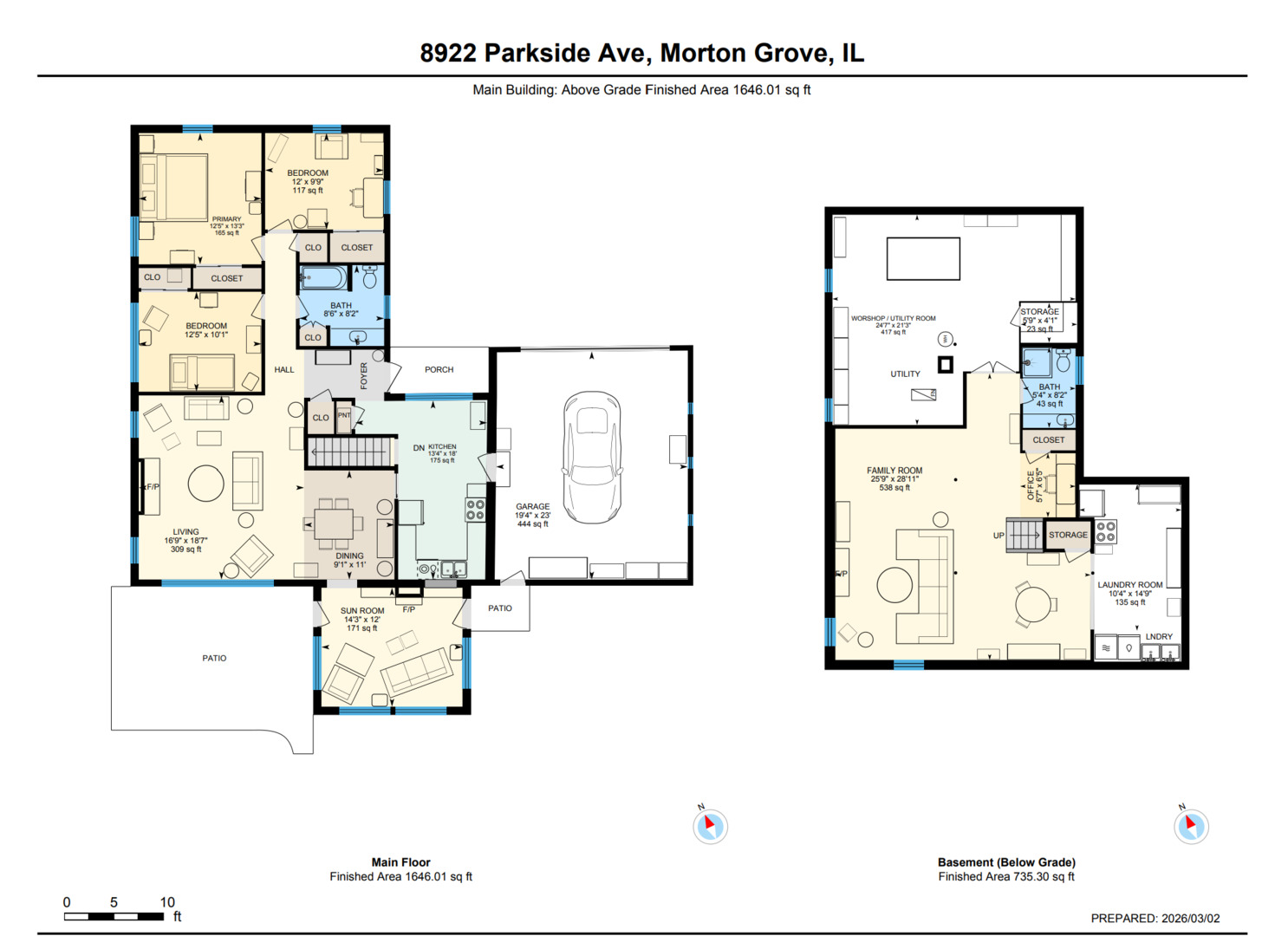 8922 PARKSIDE Avenue, Morton Grove, IL 60053