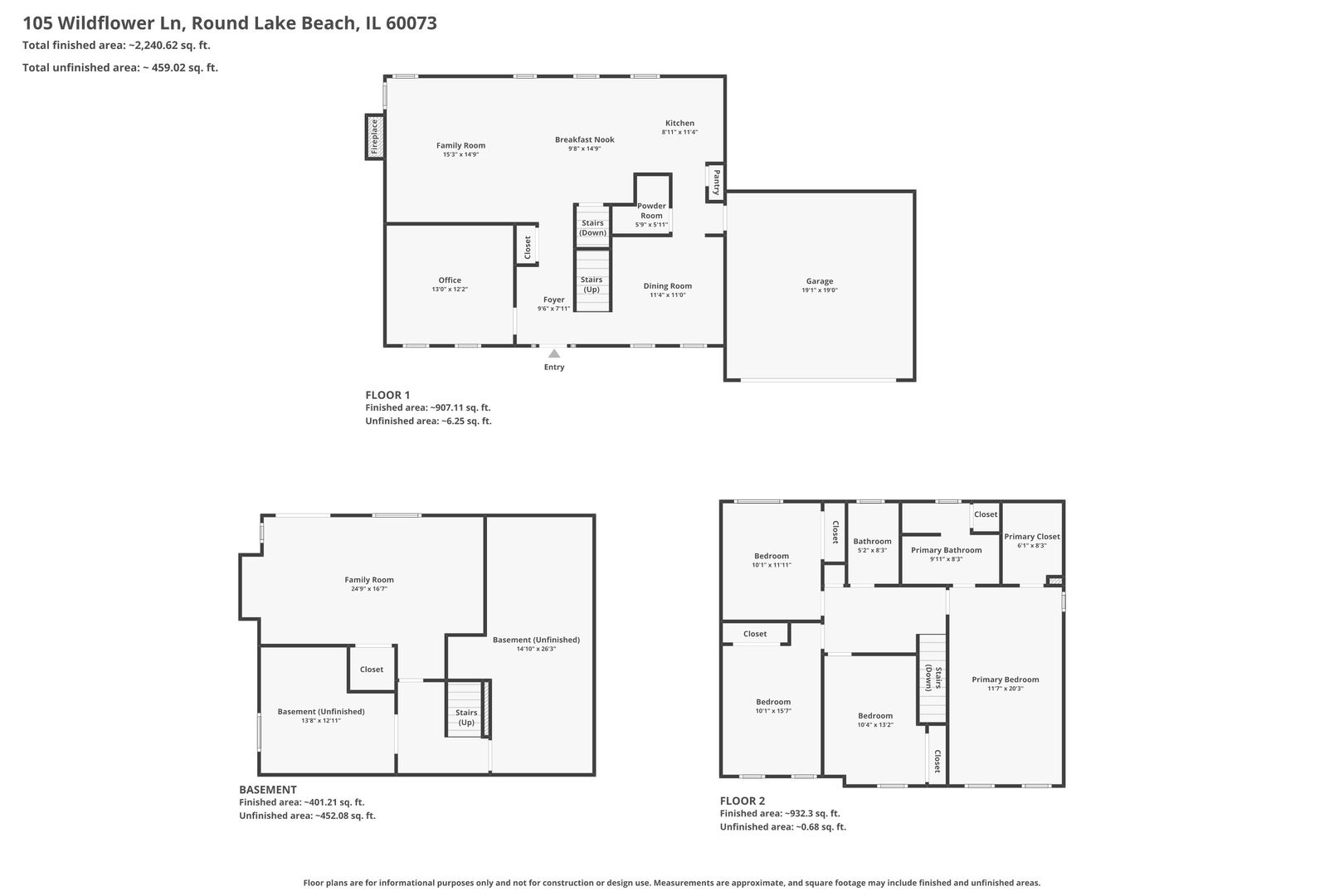 105 Wildflower Lane, Round Lake Beach, IL 60073