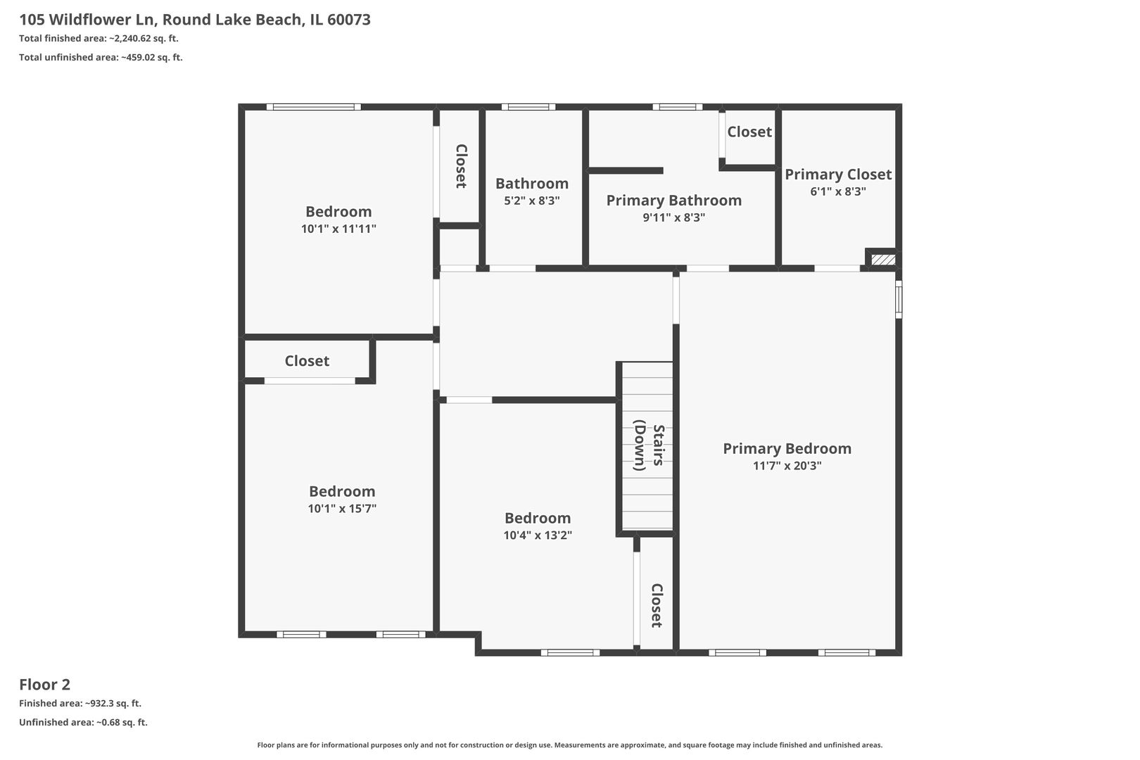 105 Wildflower Lane, Round Lake Beach, IL 60073