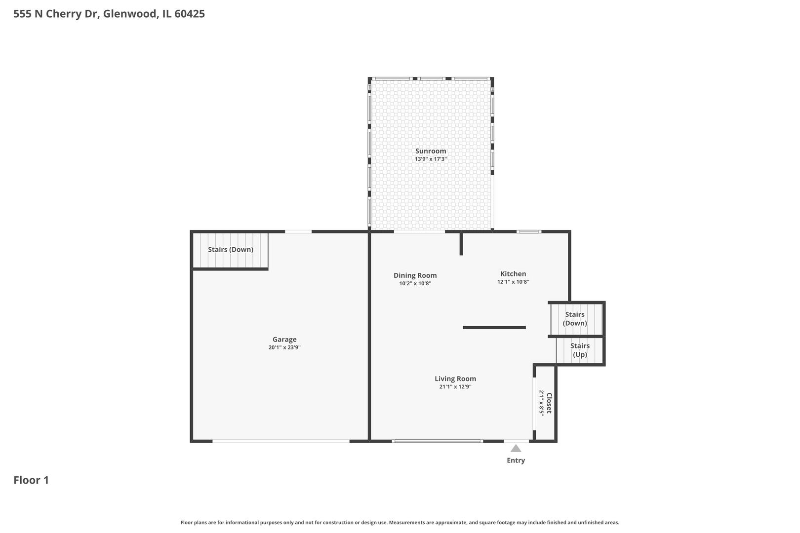 555 N Cherry Drive, Glenwood, IL 60425