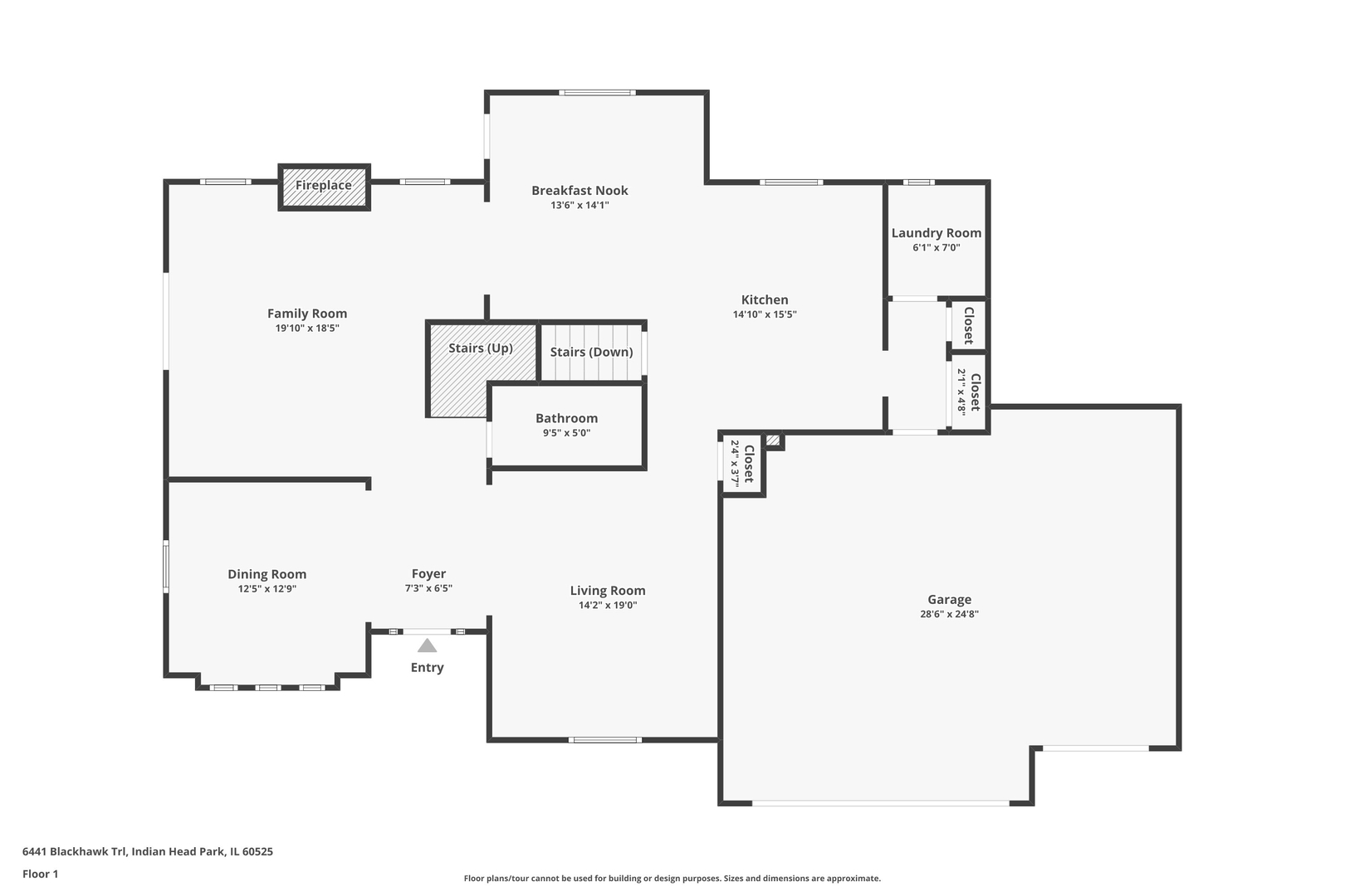 6441 Blackhawk Trail, Indian Head Park, IL 60525