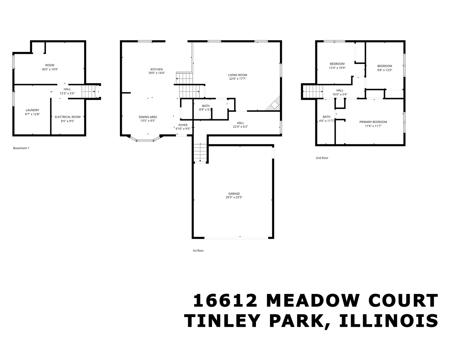 16612 Meadow Court, Tinley Park, IL 60477