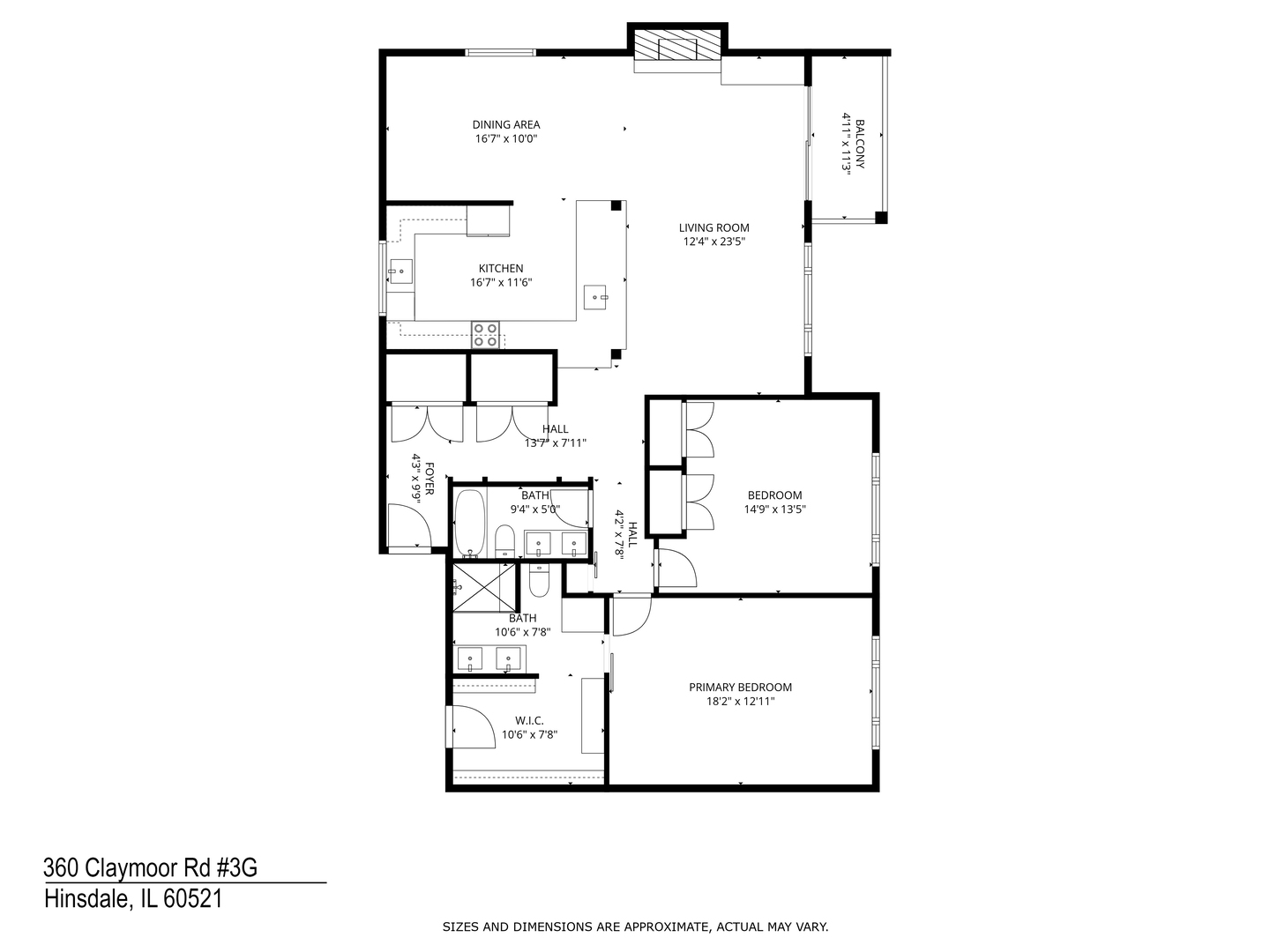 360 Claymoor Road #3G, Hinsdale, IL 60521