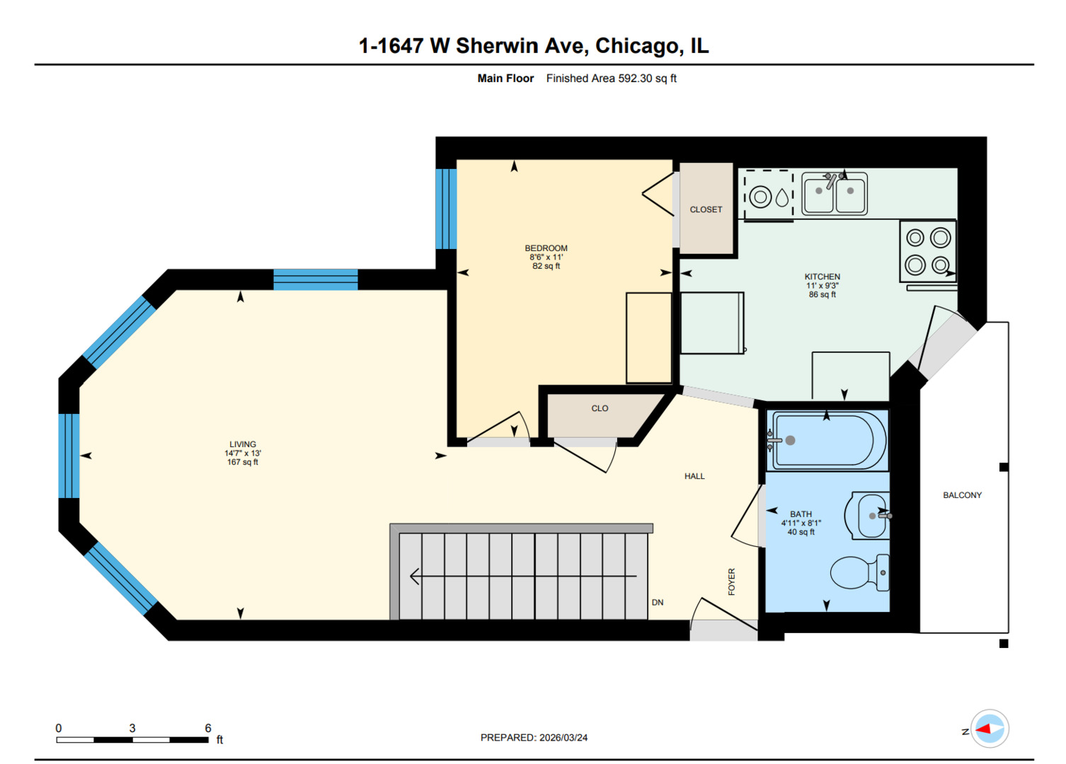 1647 W Sherwin Avenue #1, Chicago, IL 60626