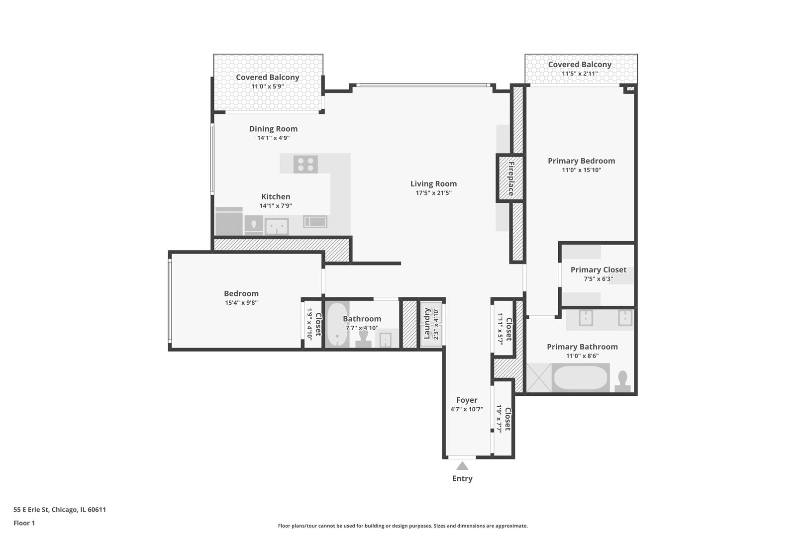 55 E Erie Street #2901, Chicago, IL 60611