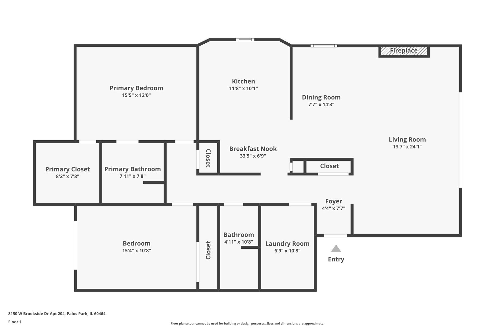 8150 Brookside Drive #204, Palos Park, IL 60464