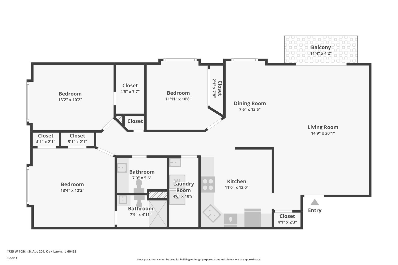 4735 W 105th Street #204, Oak Lawn, IL 60453