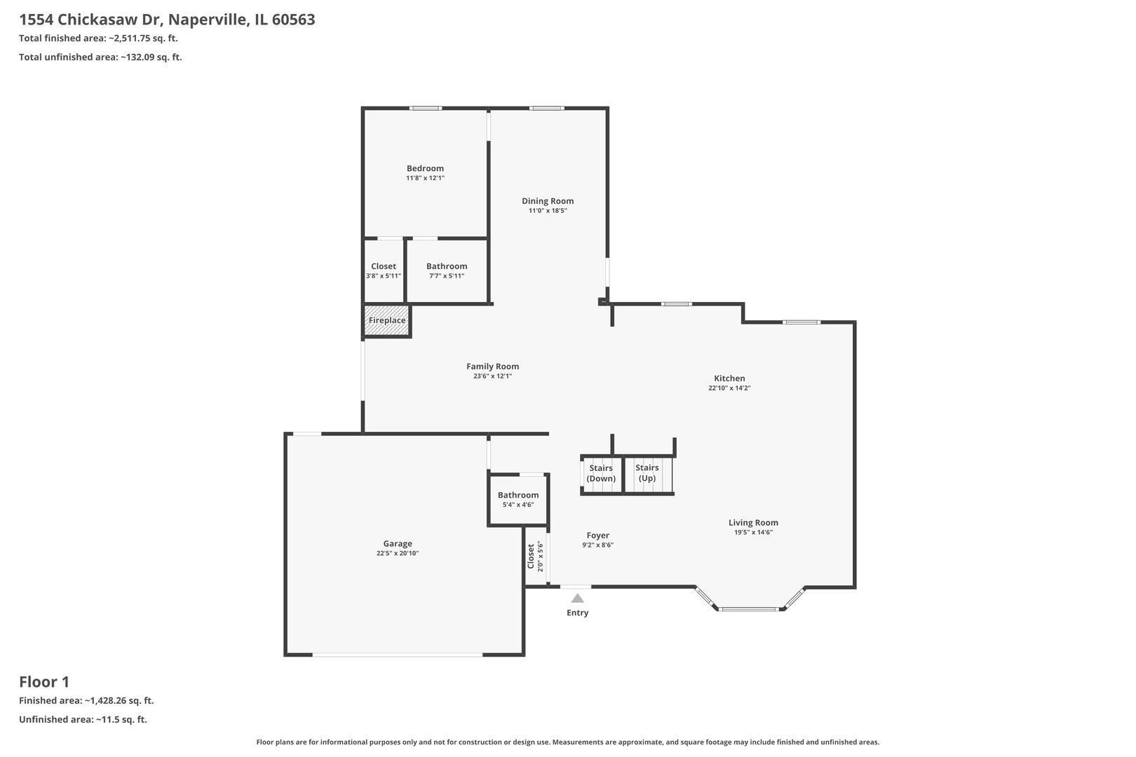 1554 CHICKASAW Drive, Naperville, IL 60563