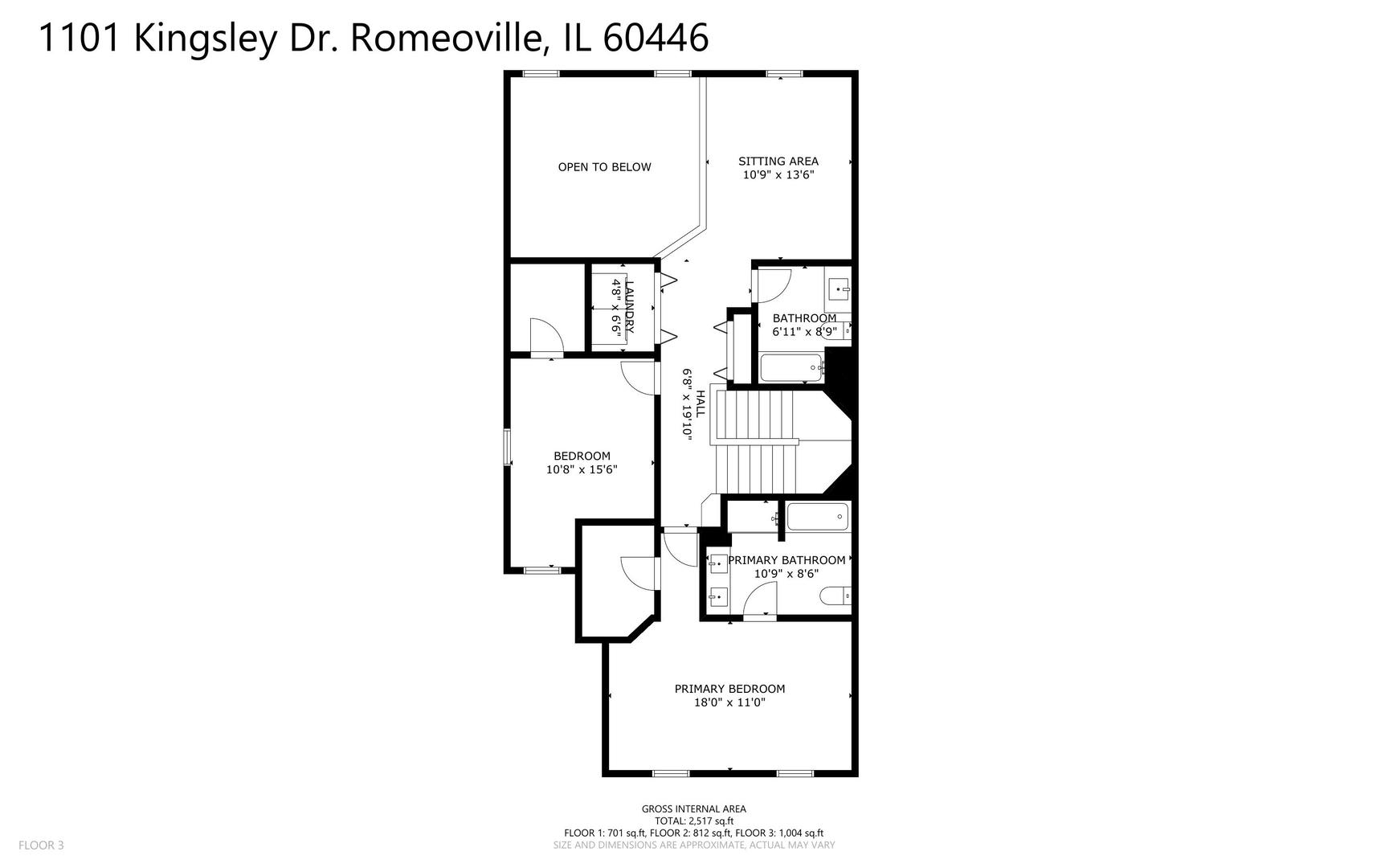 1101 Kingsley Drive #1, Romeoville, IL 60446