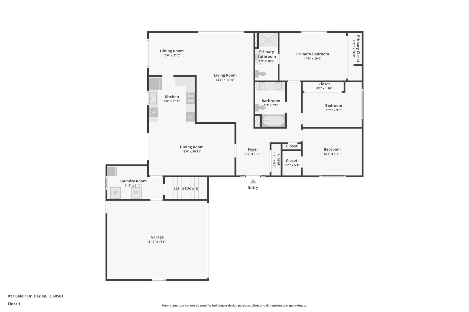 817 Belair Drive, Darien, IL 60561