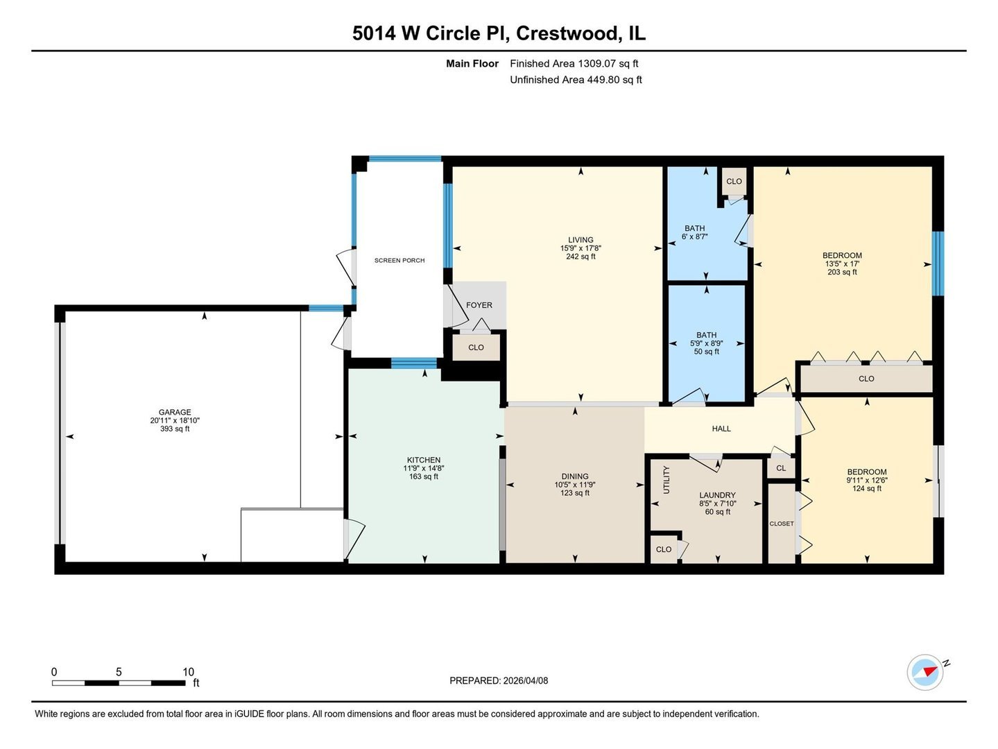 5014 W Circle Place, Crestwood, IL 60418