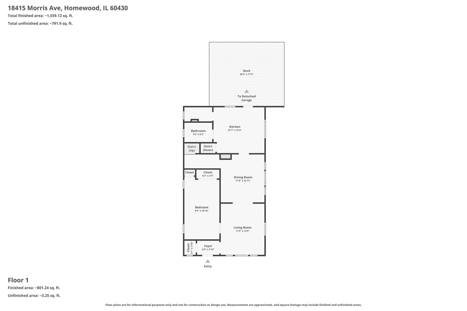 18415 Morris Avenue, Homewood, IL 60430