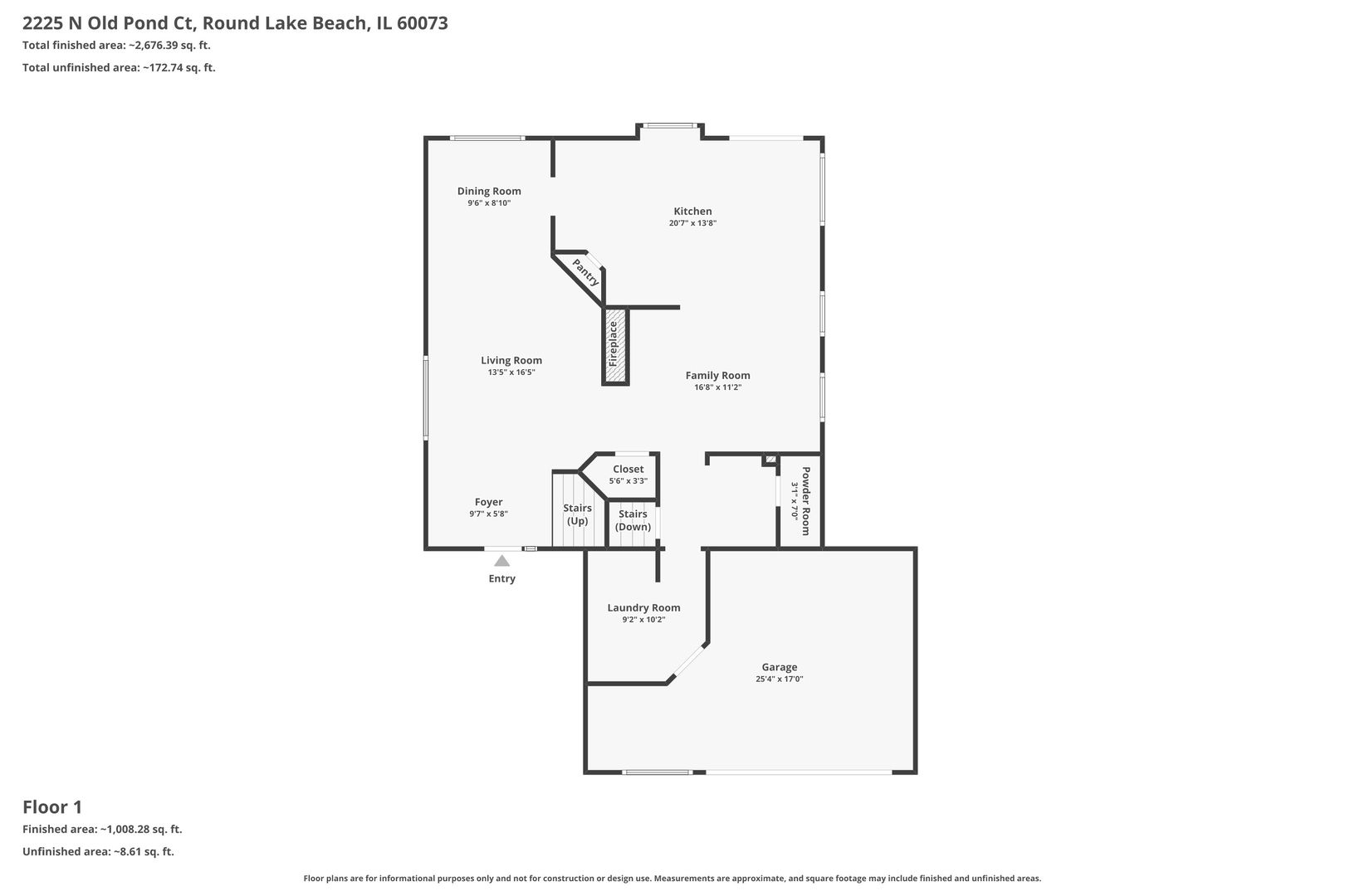 2225 N Old Pond Court, Round Lake Beach, IL 60073