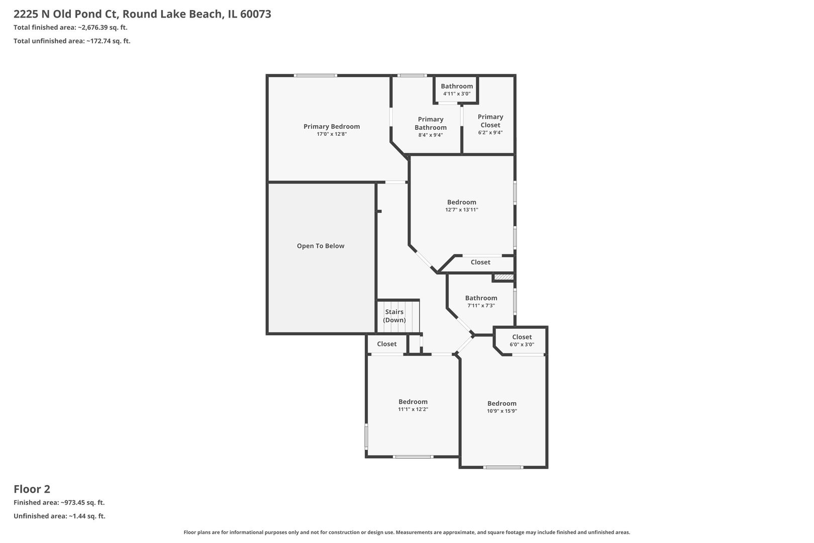 2225 N Old Pond Court, Round Lake Beach, IL 60073