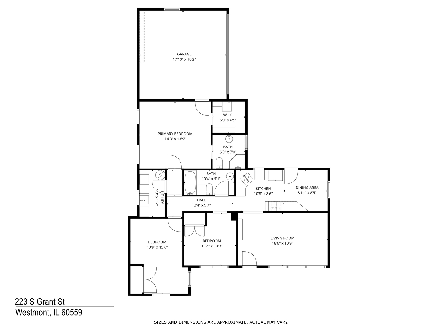 223 S Grant Street, Westmont, IL 60559