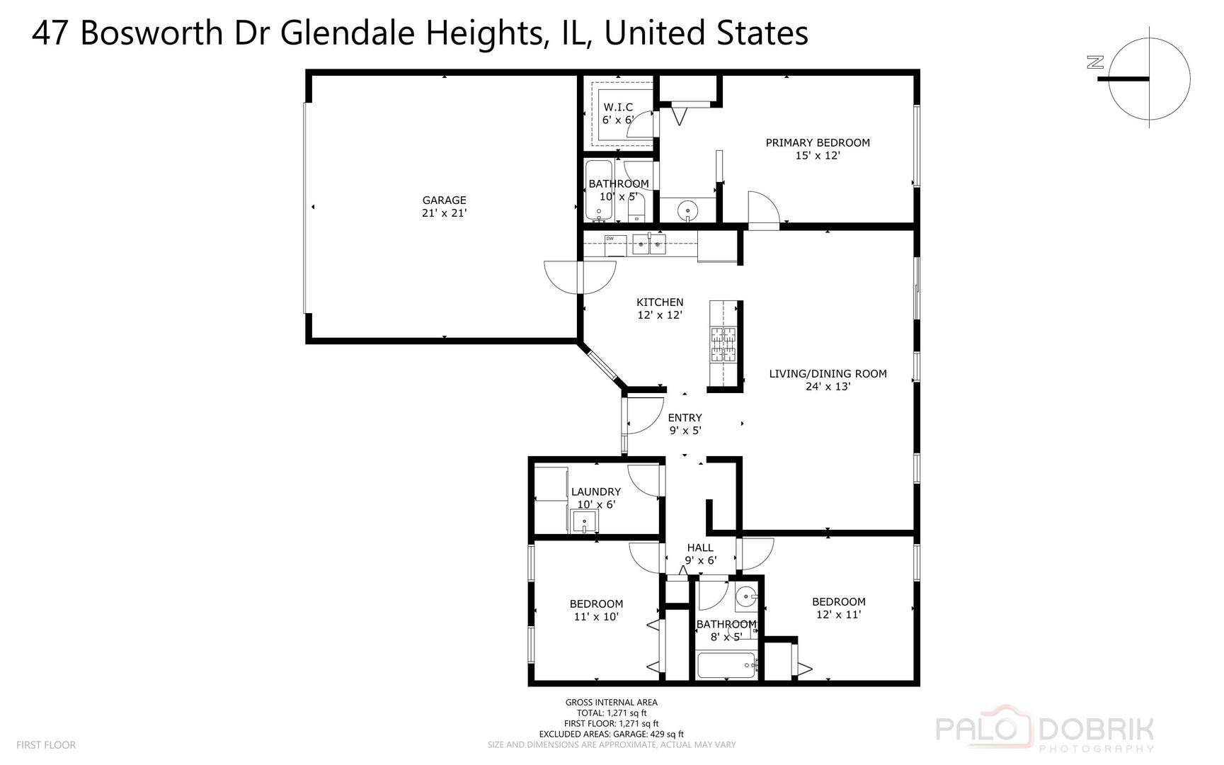 47 Bosworth Drive, Glendale Heights, IL 60139