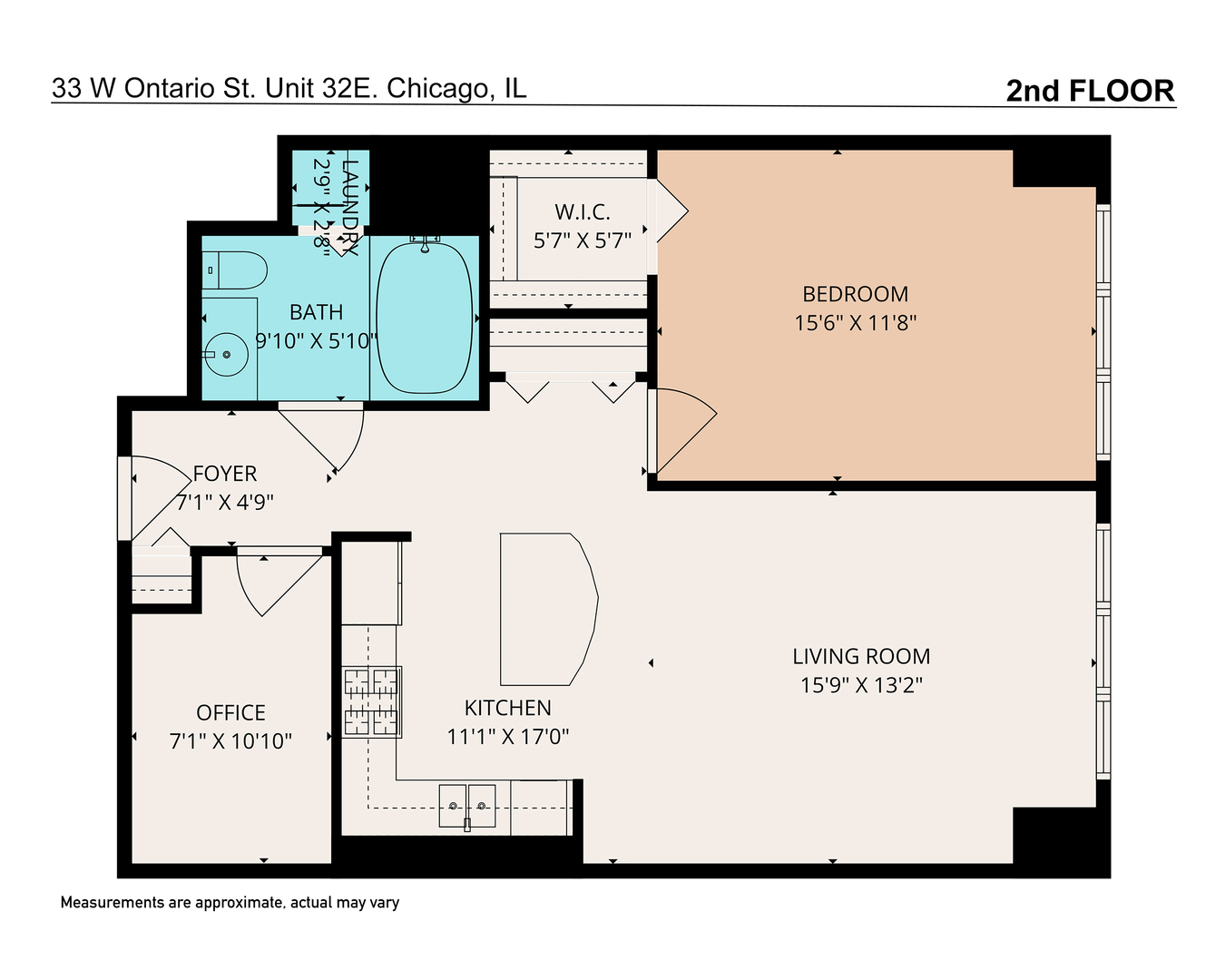 33 W Ontario Street #32E, Chicago, IL 60654