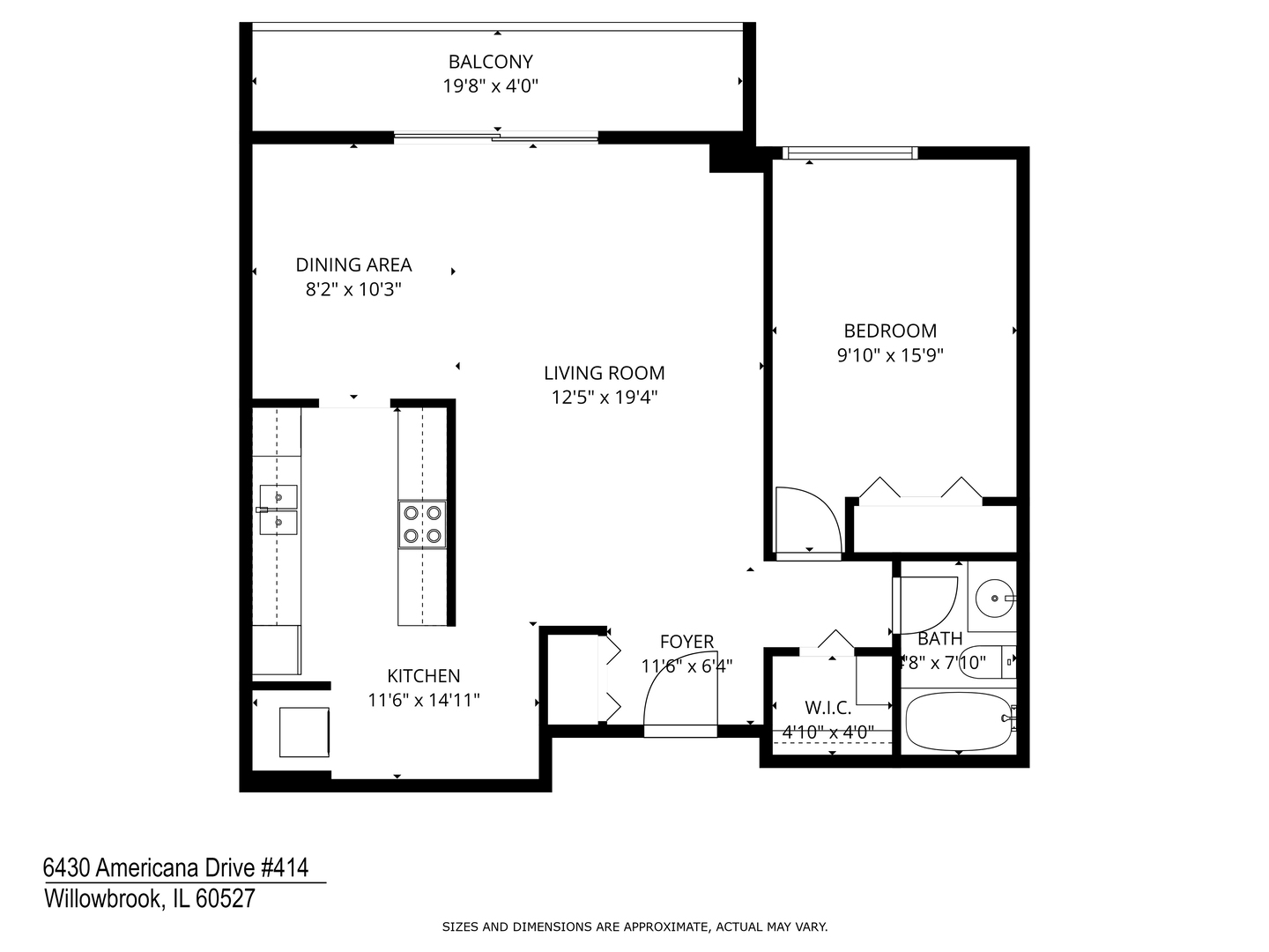 6340 Americana Drive #414, Willowbrook, IL 60527