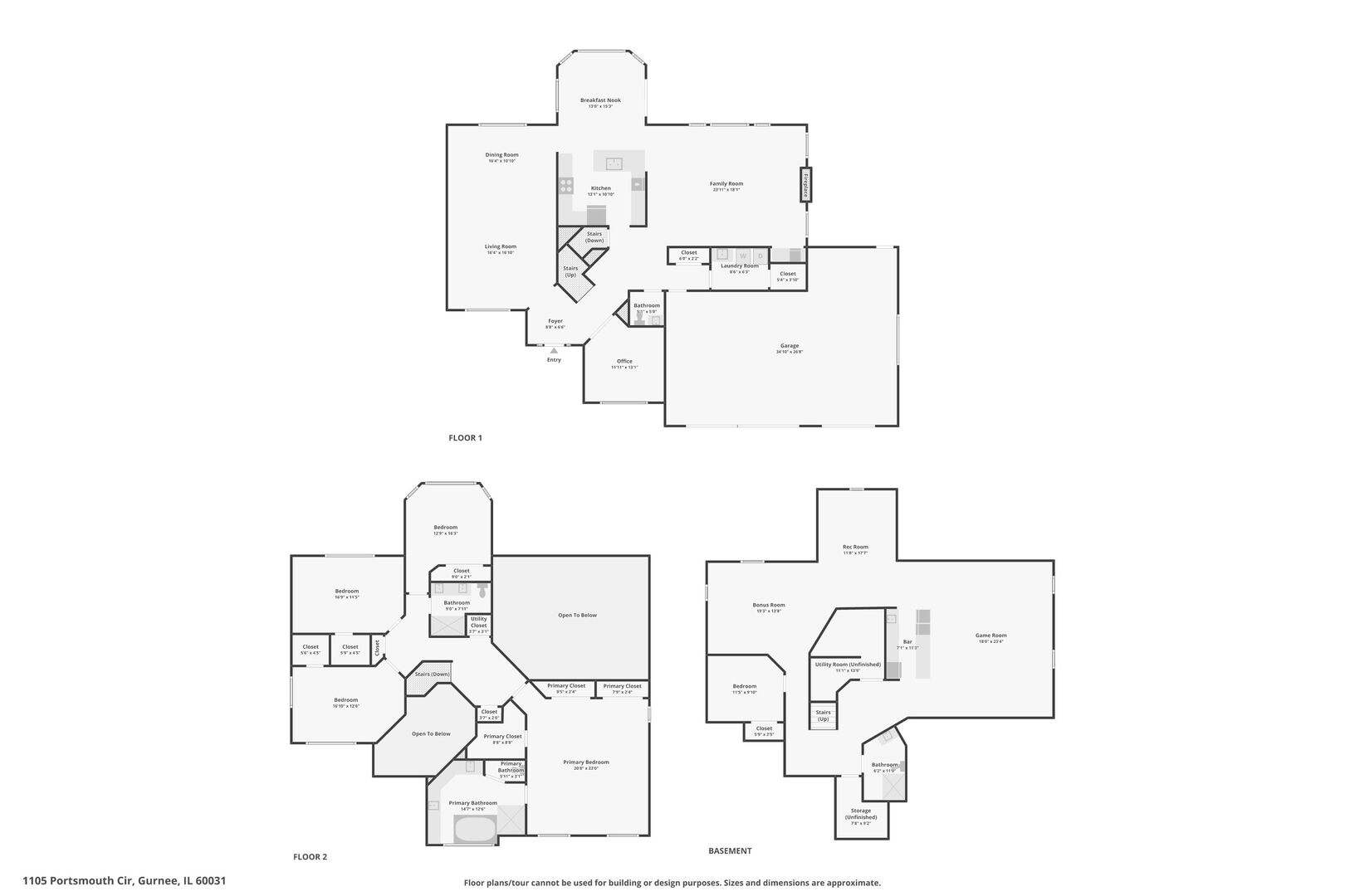 1105 Portsmouth Circle, Gurnee, IL 60031