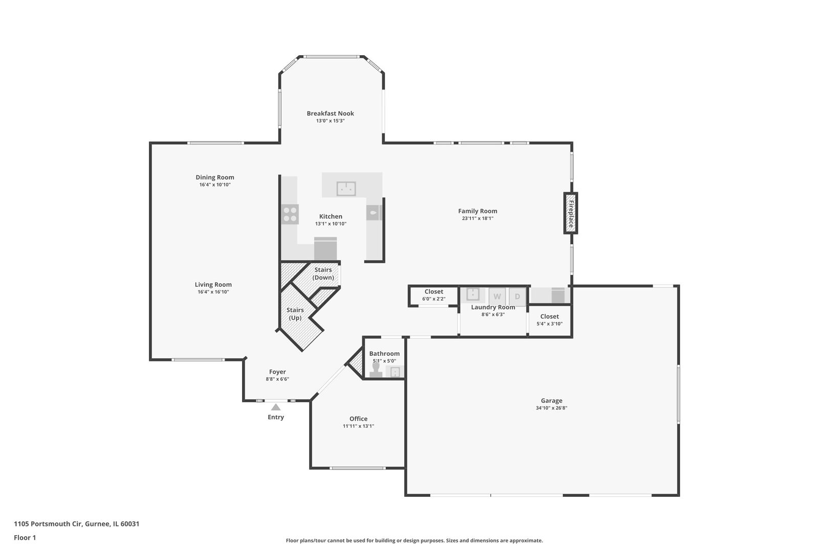 1105 Portsmouth Circle, Gurnee, IL 60031