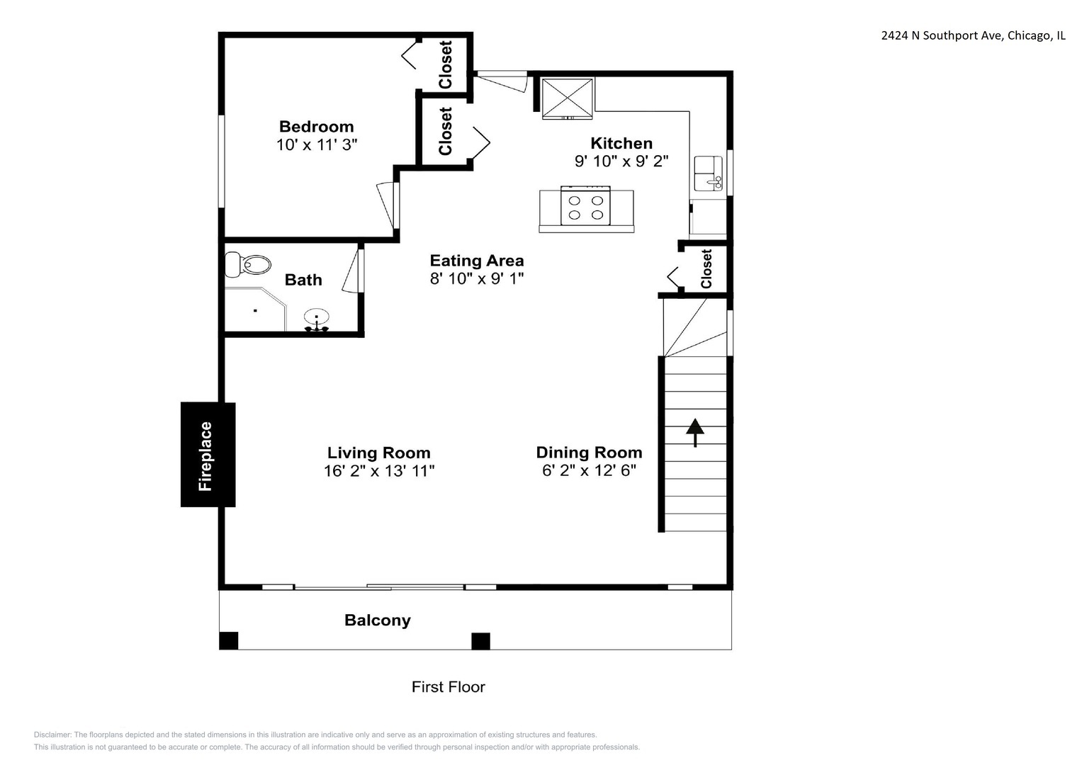 2424 N SOUTHPORT Avenue #B, Chicago, IL 60614