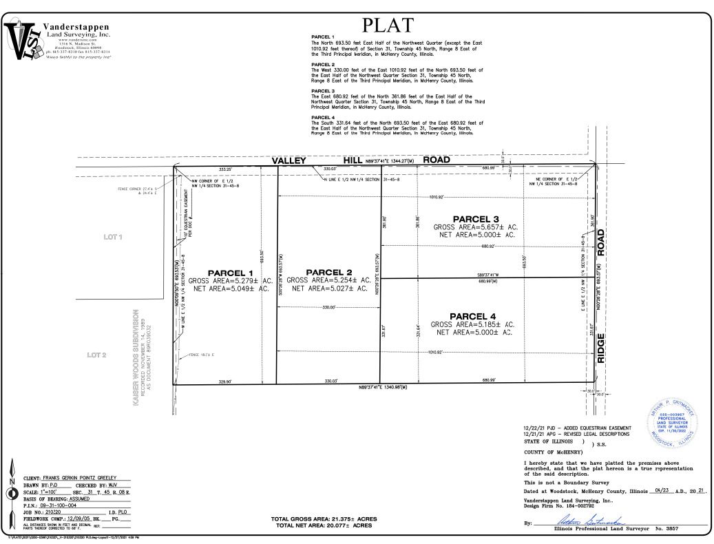 Lot 2-3-4 N Valley Hill Road, Bull Valley, IL 60050