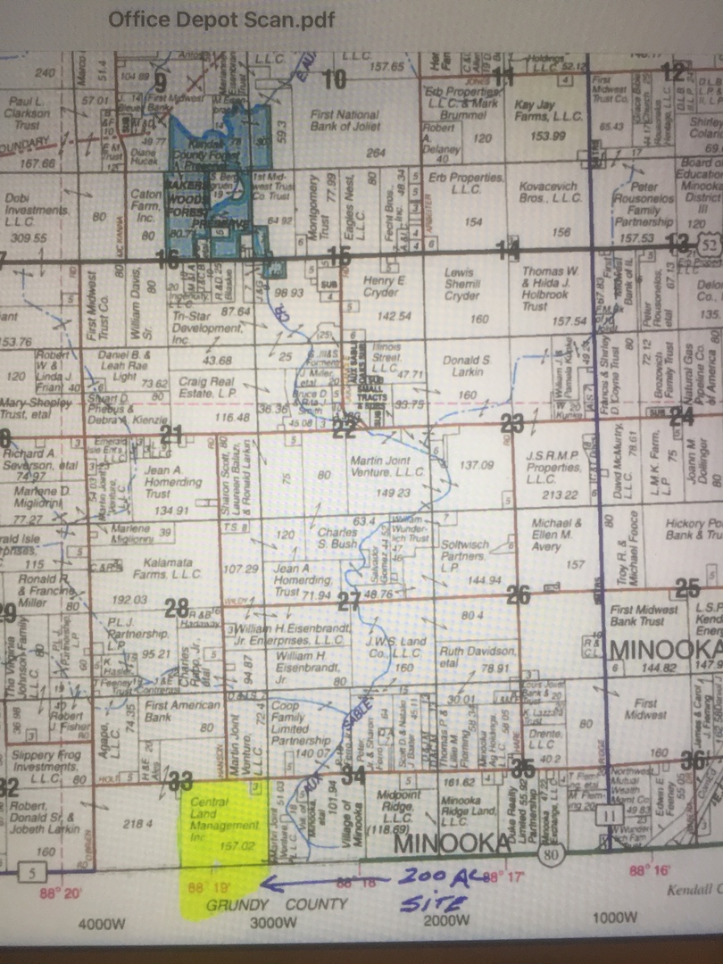 194 acres W Holt Road, Minooka, IL 60447