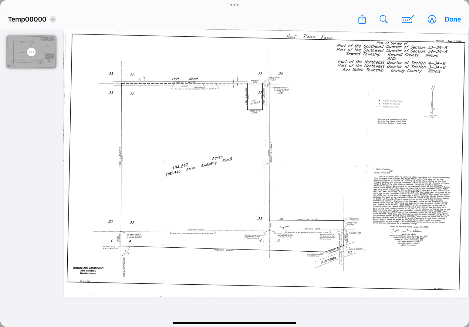 194 acres W Holt Road, Minooka, IL 60447