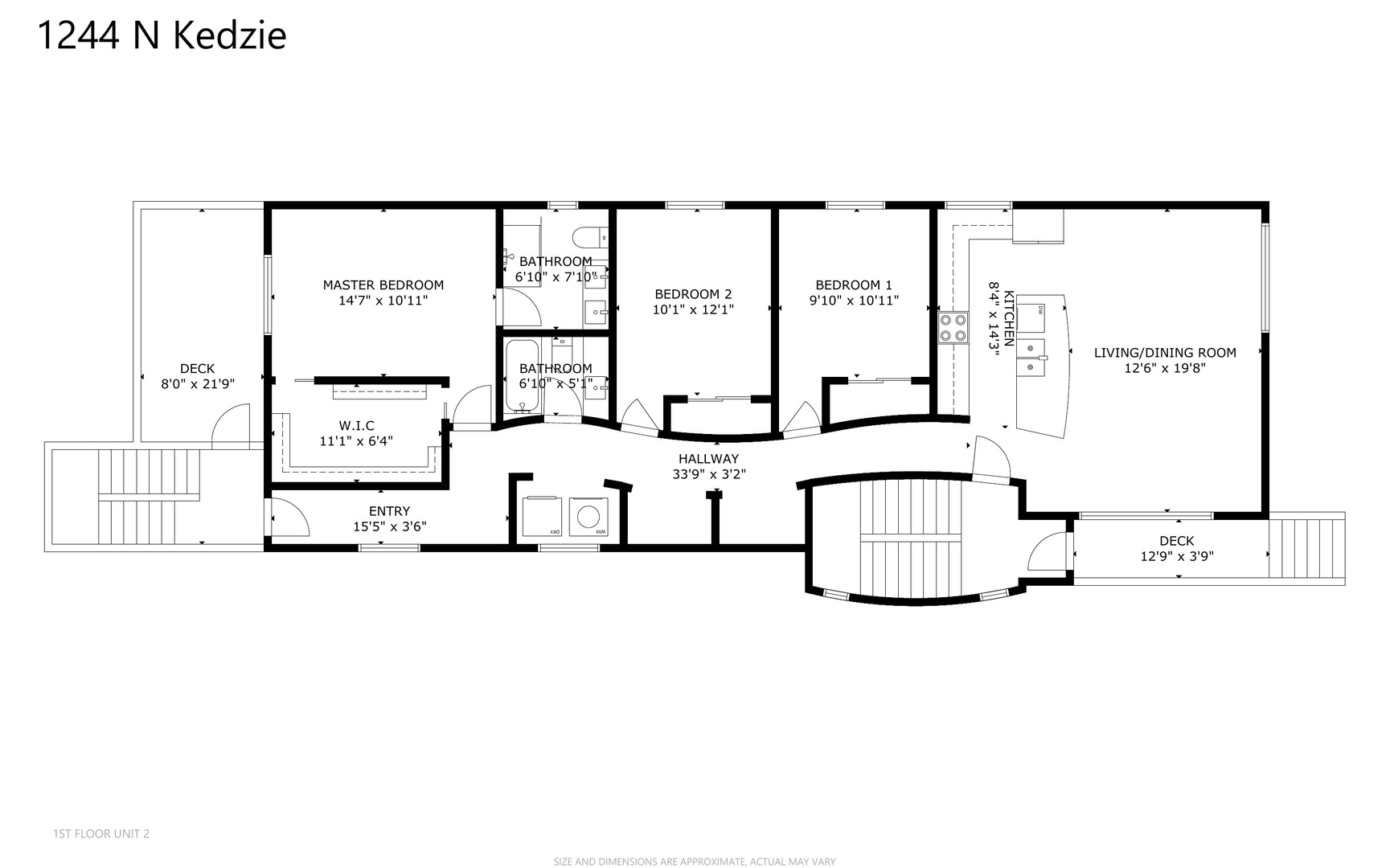 1244 N Kedzie Avenue #2, Chicago, IL 60651