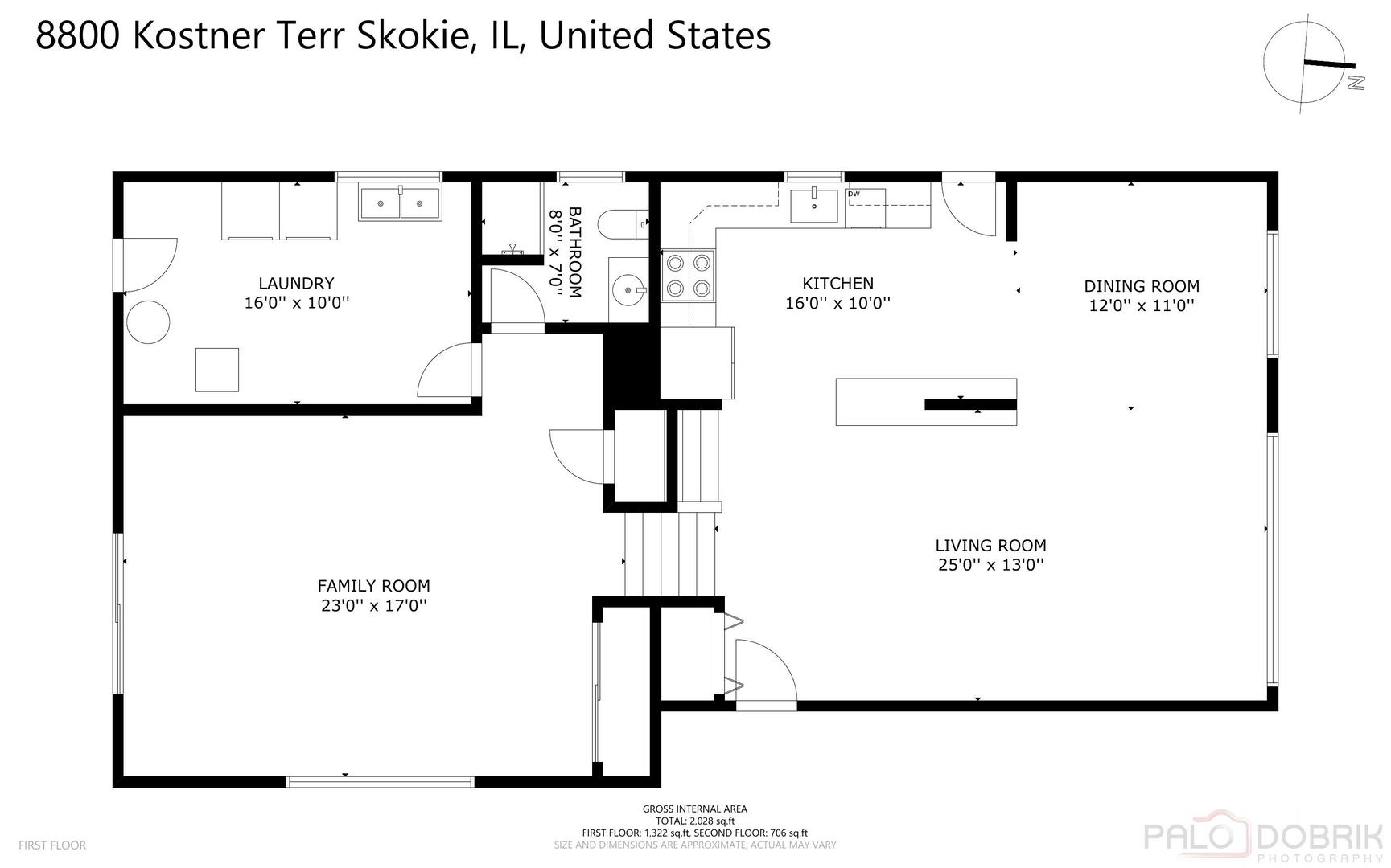 8800 Kostner Terrace, Skokie, IL 60076