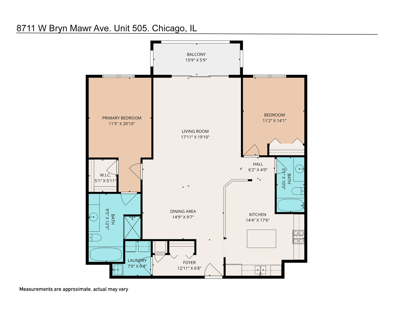 8711 W Bryn Mawr Avenue #505, Chicago, IL 60631