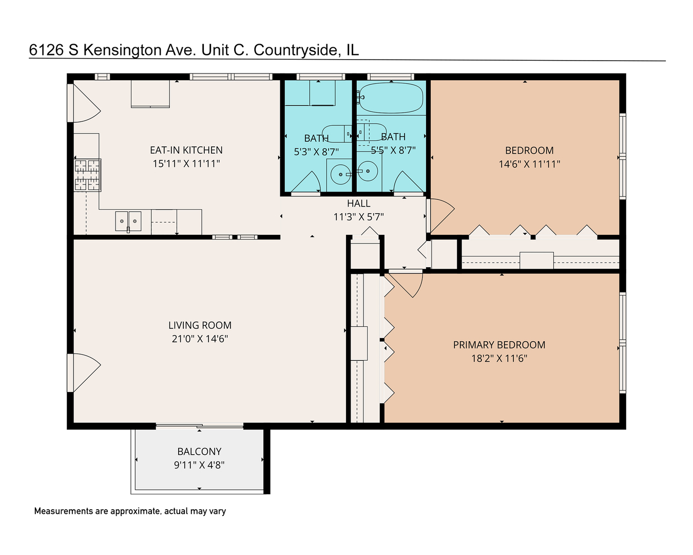 6126 S Kensington Avenue #C, Countryside, IL 60525