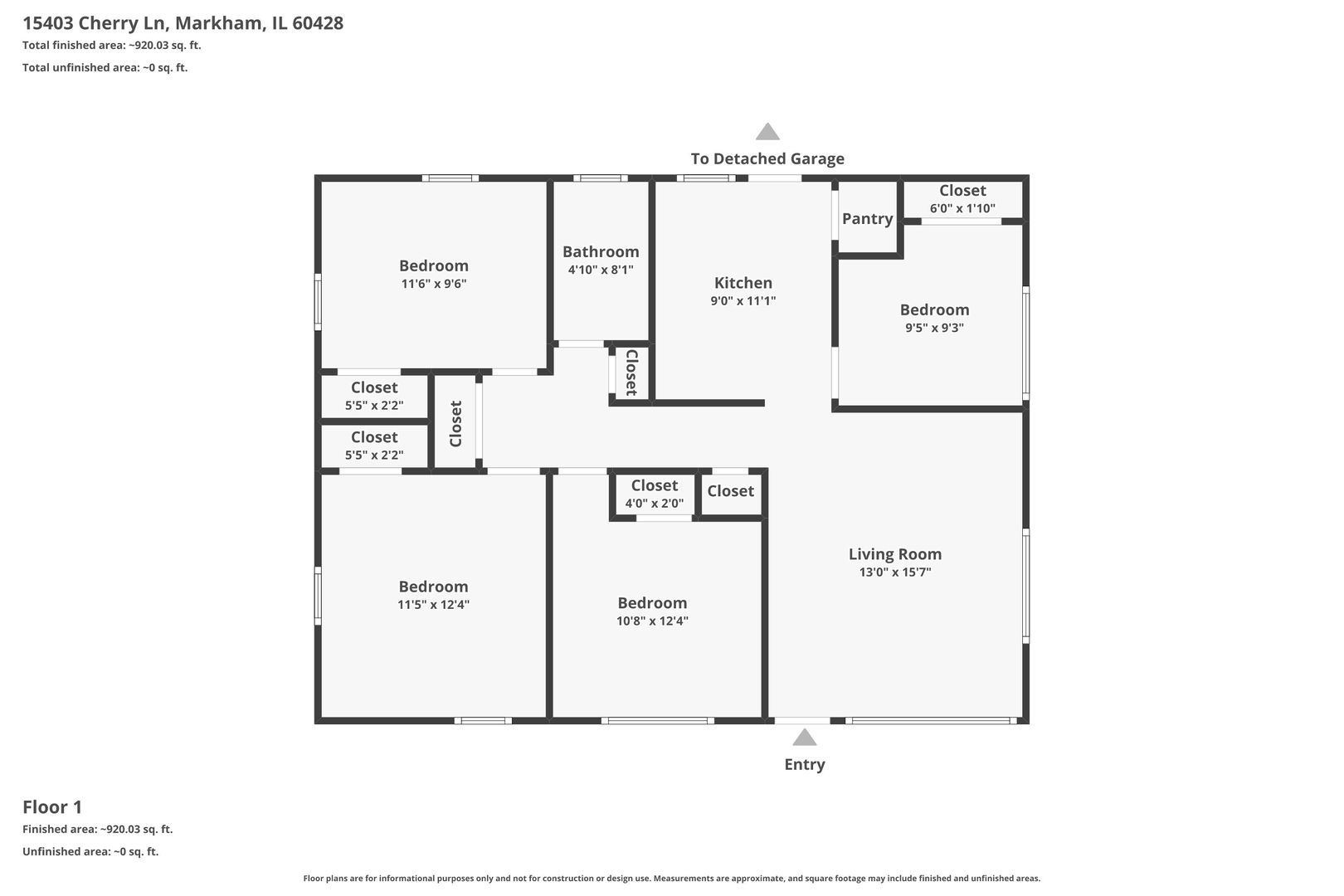15403 Cherry Lane, Markham, IL 60428