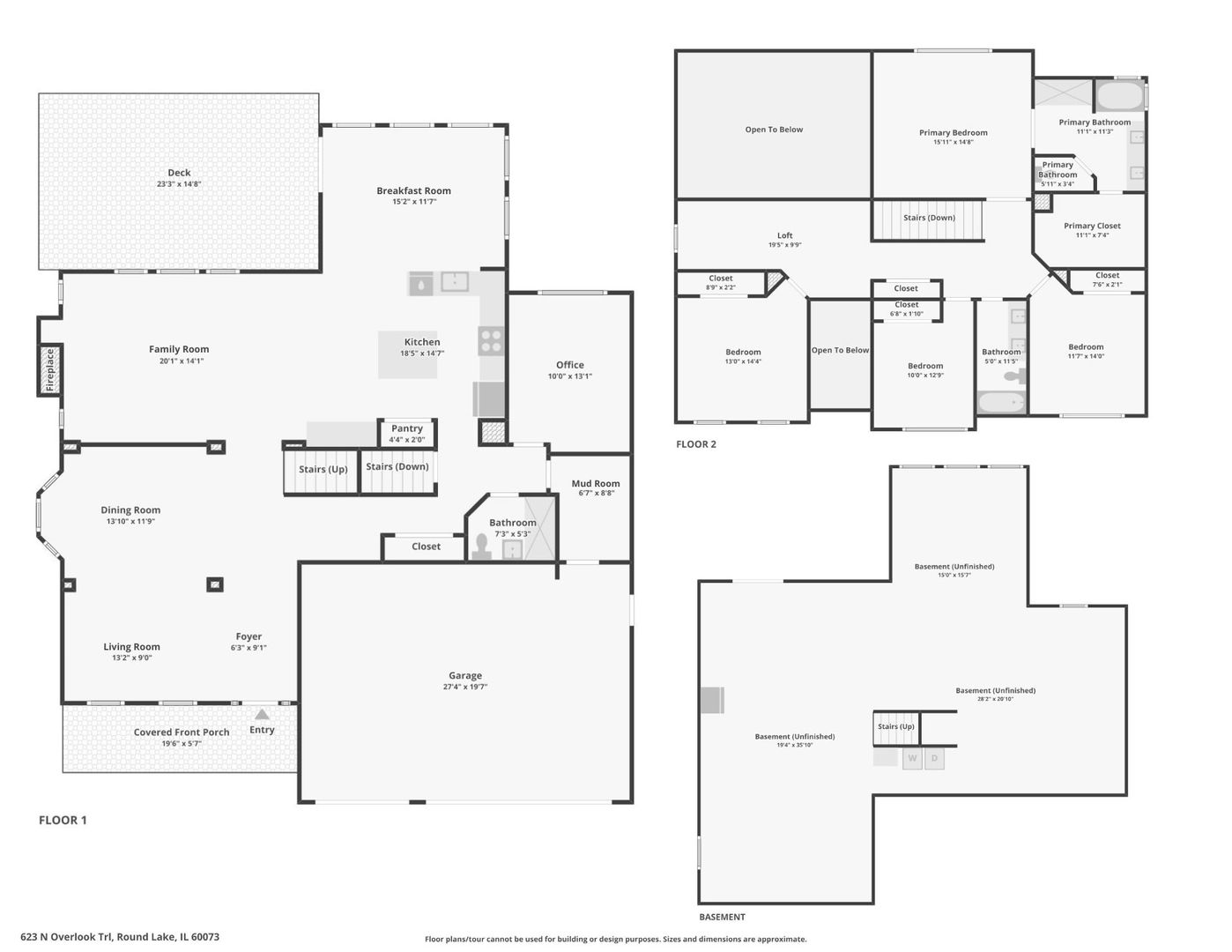 623 N Overlook Trail, Round Lake, IL 60073