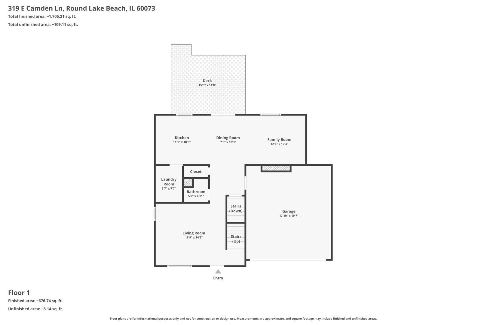 319 E Camden Lane, Round Lake Beach, IL 60073