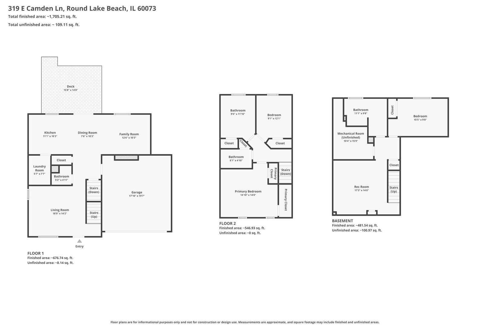 319 E Camden Lane, Round Lake Beach, IL 60073